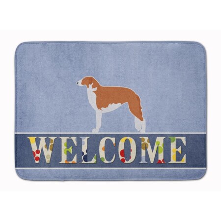 Carolines Treasures Borzoi Russian Greyhound Welcome Machine Washable Memory Foam Mat BB5503RUG